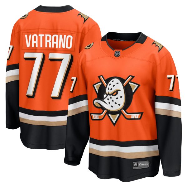 anaheim ducks fanatics branded home breakaway jersey – orange – frank vatrano – mens – Vancouver Canucks Jerseys and Headwear Collection