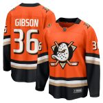 anaheim ducks fanatics branded home breakaway jersey – orange – john gibson – mens – Vancouver Canucks Jerseys and Headwear Collection
