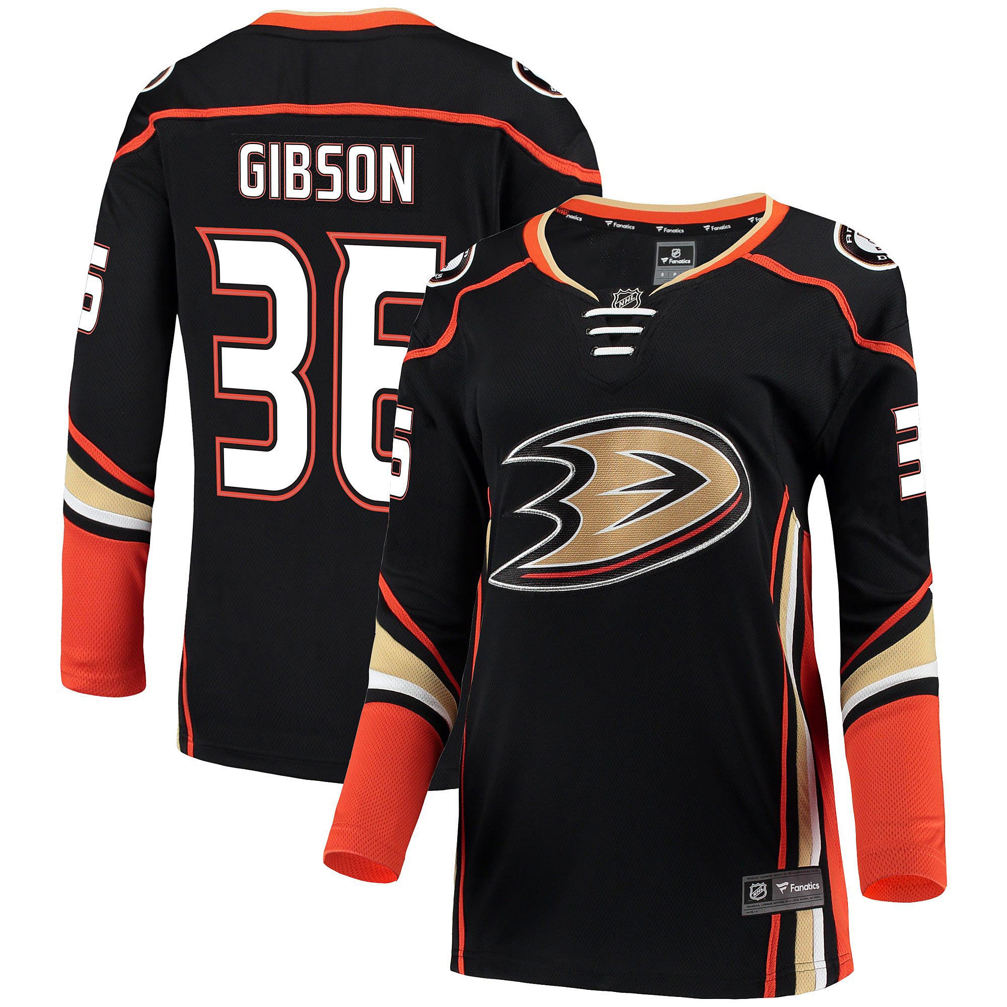 anaheim ducks fanatics home breakaway jersey – john gibson – womens – Vancouver Canucks Jerseys and Headwear Collection