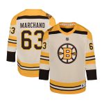 boston bruins 100th anniversary replica alternate breakaway jersey – cream – brad marchand – youth – Vancouver Canucks Jerseys and Headwear Collection