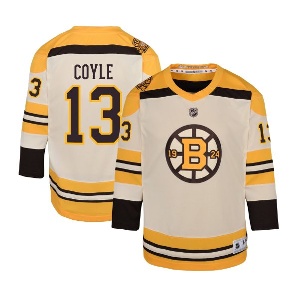 boston bruins 100th anniversary replica alternate breakaway jersey – cream – charlie coyle – youth – Vancouver Canucks Jerseys and Headwear Collection