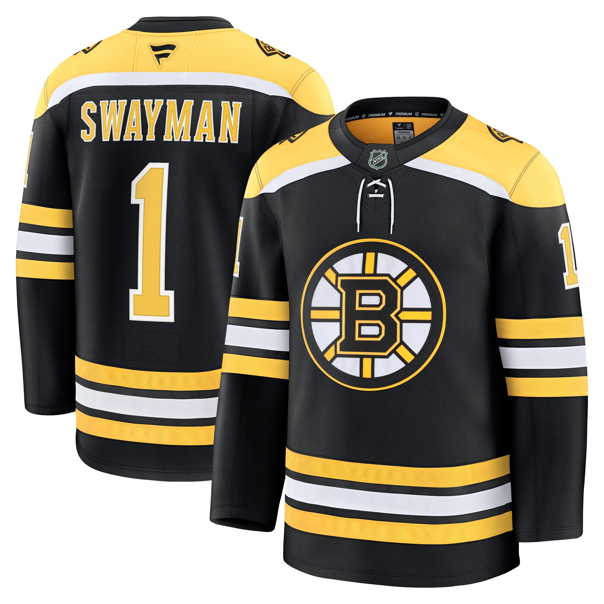 boston bruins fanatics branded home premium jersey – black – jeremy swayman – mens – Vancouver Canucks Jerseys and Headwear Collection