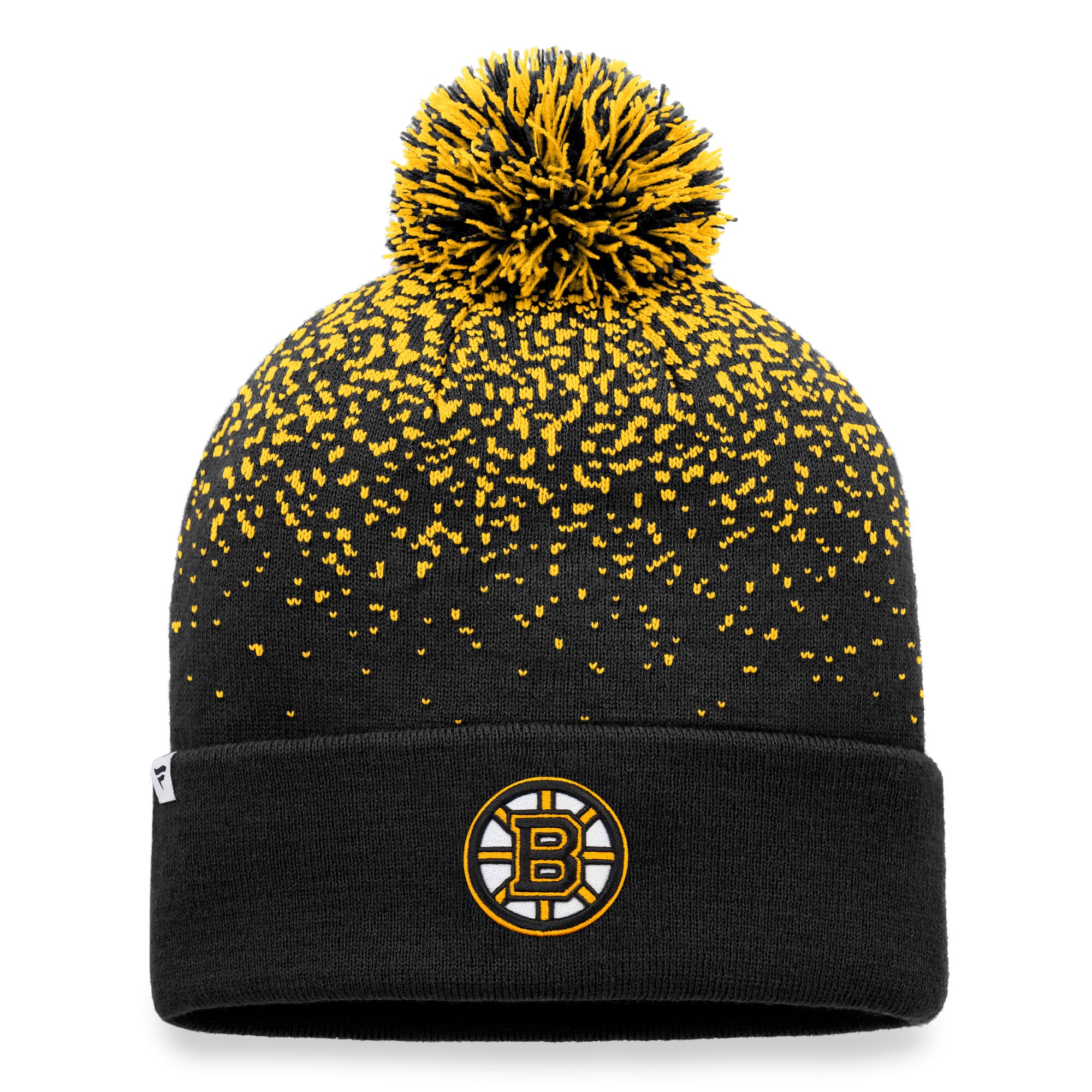 boston bruins iconic gradiant beanie cuff with pom – Vancouver Canucks Jerseys and Headwear Collection