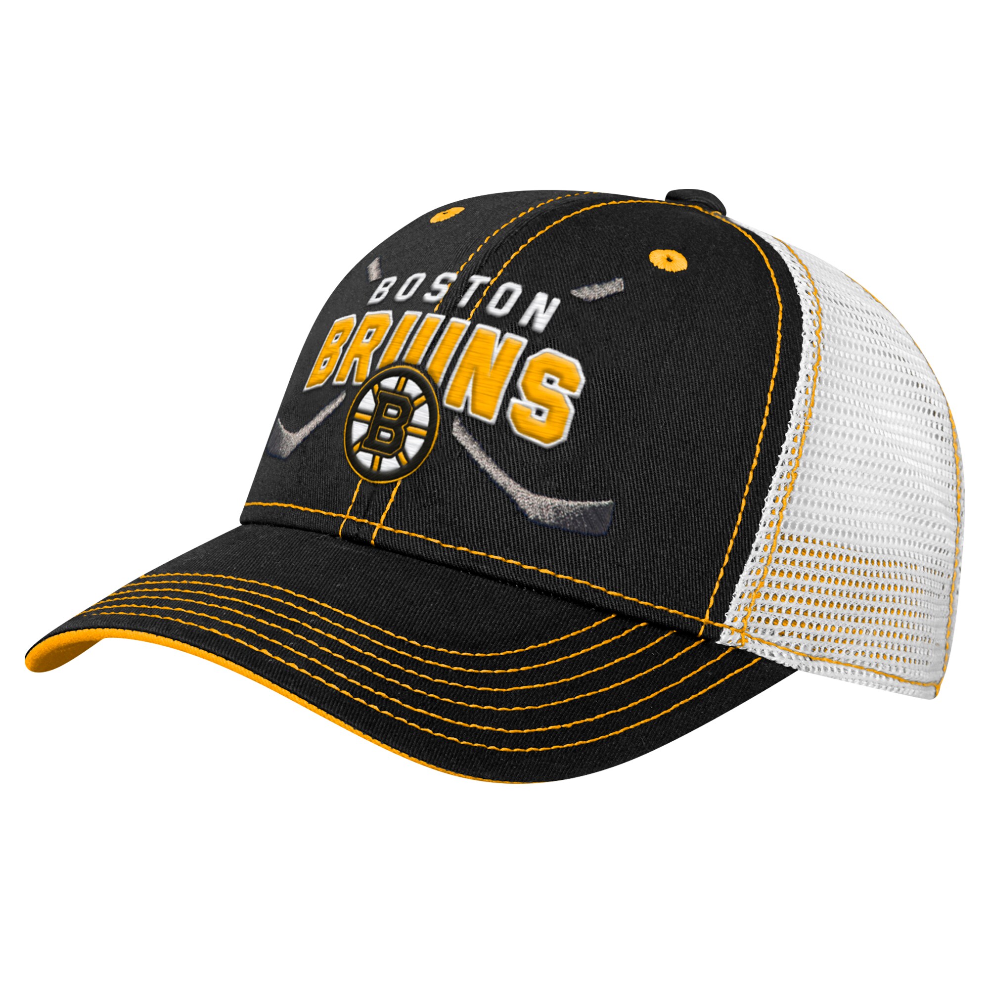 boston bruins lock up mesh adjustable cap – youth – Vancouver Canucks Jerseys and Headwear Collection