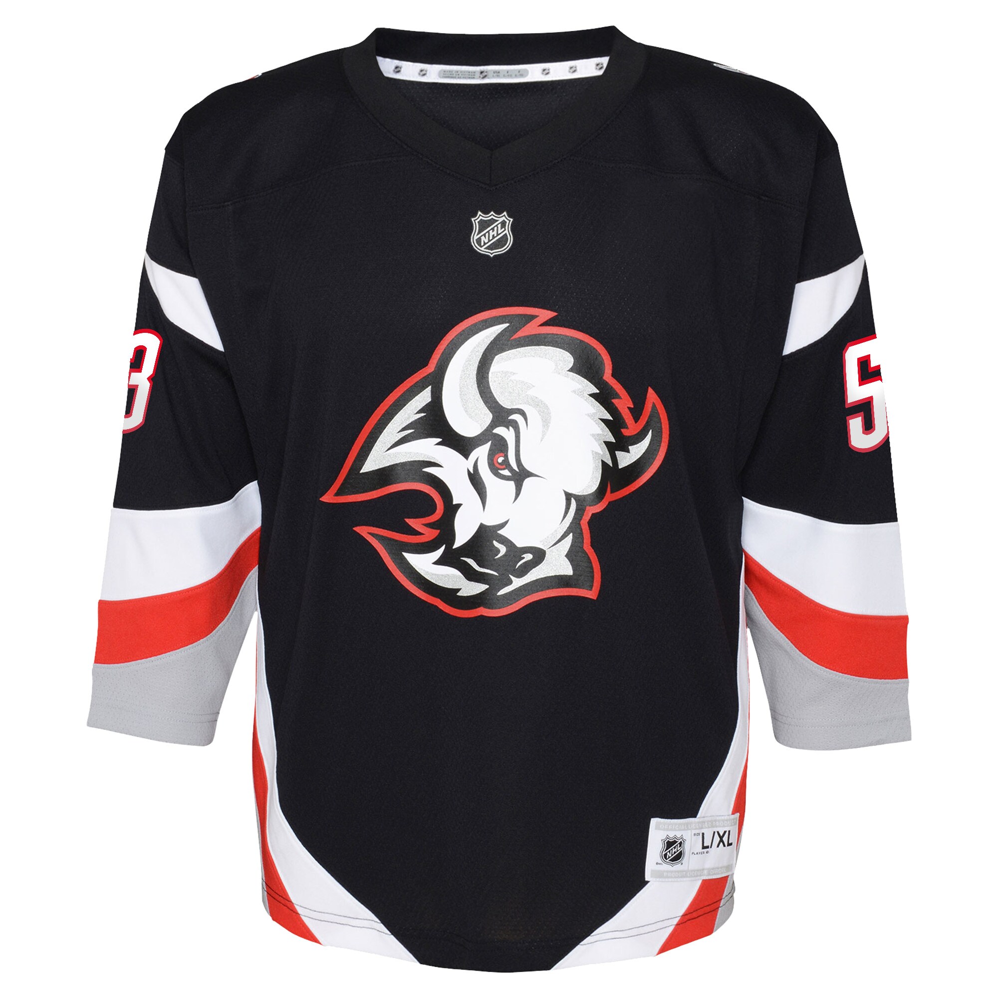 buffalo sabres alternate replica jersey – black – jeff skinner – youth – Vancouver Canucks Jerseys and Headwear Collection