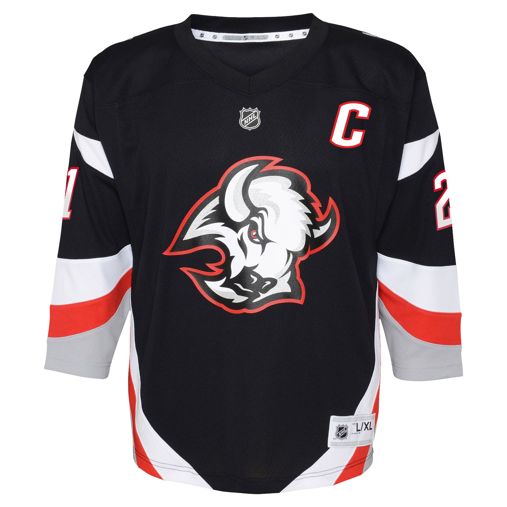 buffalo sabres alternate replica jersey – black – kyle okposo – youth – Vancouver Canucks Jerseys and Headwear Collection