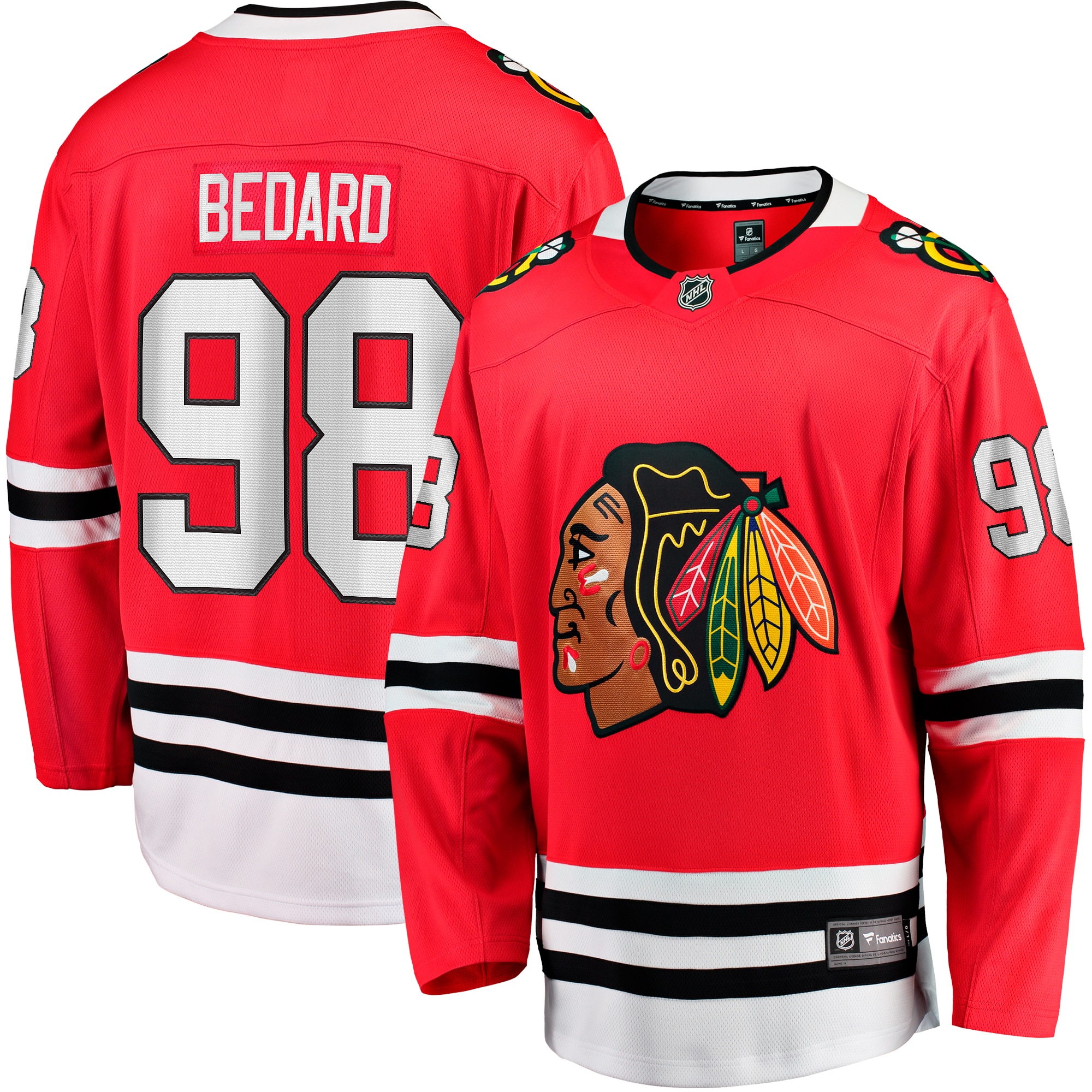 chicago blackhawks fanatics home breakaway jersey – connor bedard – mens – Vancouver Canucks Jerseys and Headwear Collection