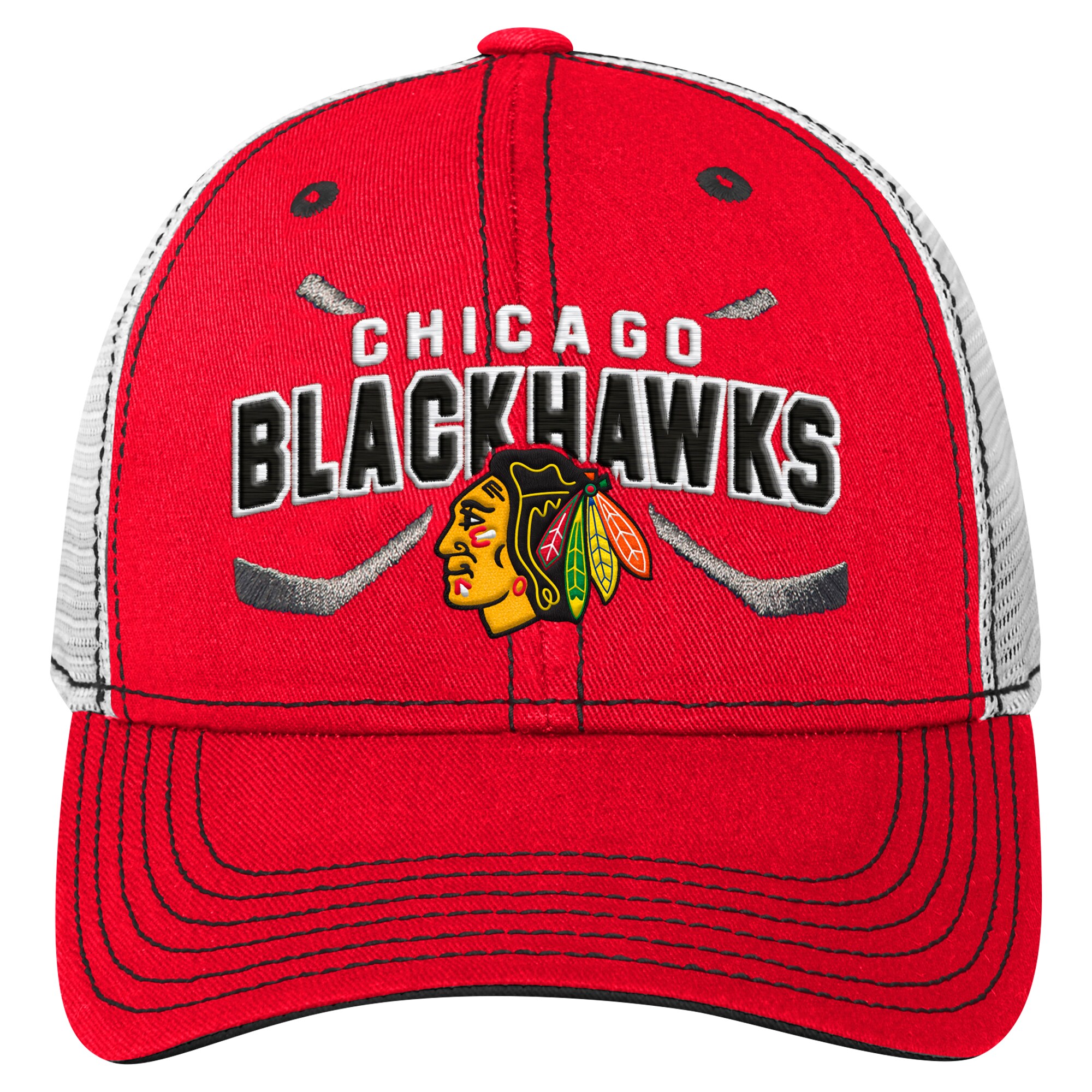 chicago blackhawks lock up mesh adjustable cap – youth – Vancouver Canucks Jerseys and Headwear Collection