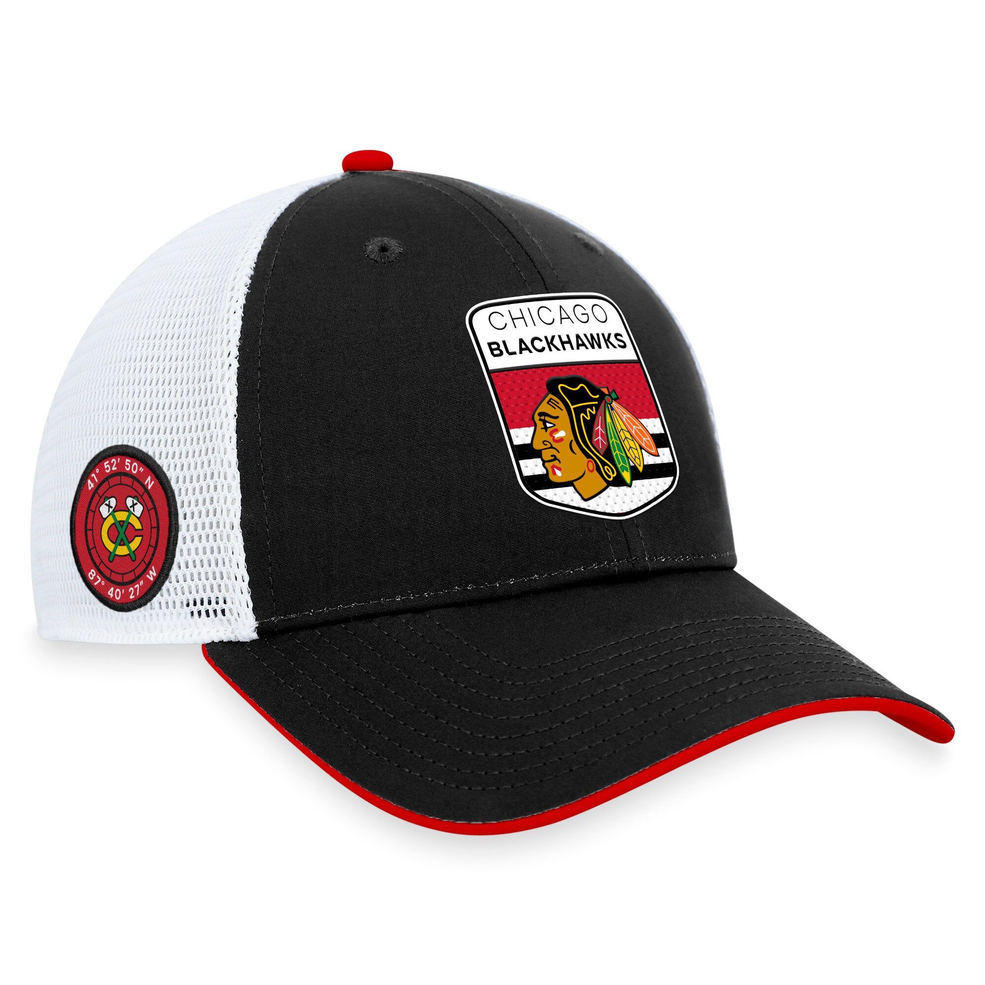 chicago blackhawks pro draft structured trucker podium cap – unisex – Vancouver Canucks Jerseys and Headwear Collection