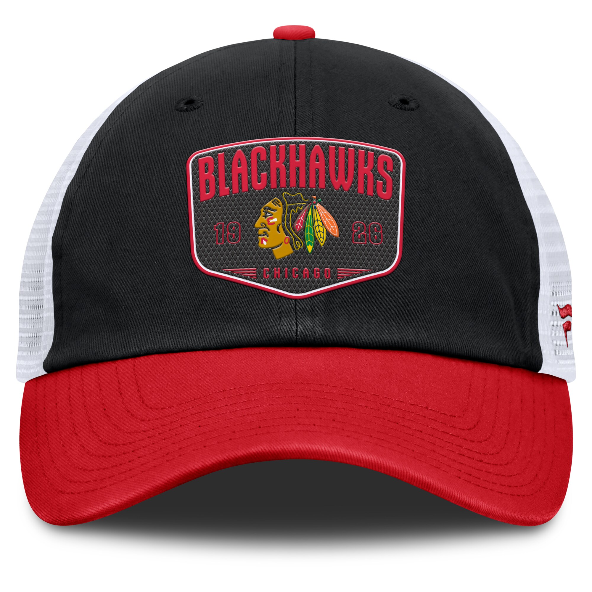 chicago blackhawks structured adjustable meshback cap – unisex – Vancouver Canucks Jerseys and Headwear Collection