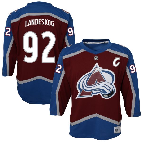 colorado avalanche replica home jersey – gabriel landeskog – youth – Vancouver Canucks Jerseys and Headwear Collection