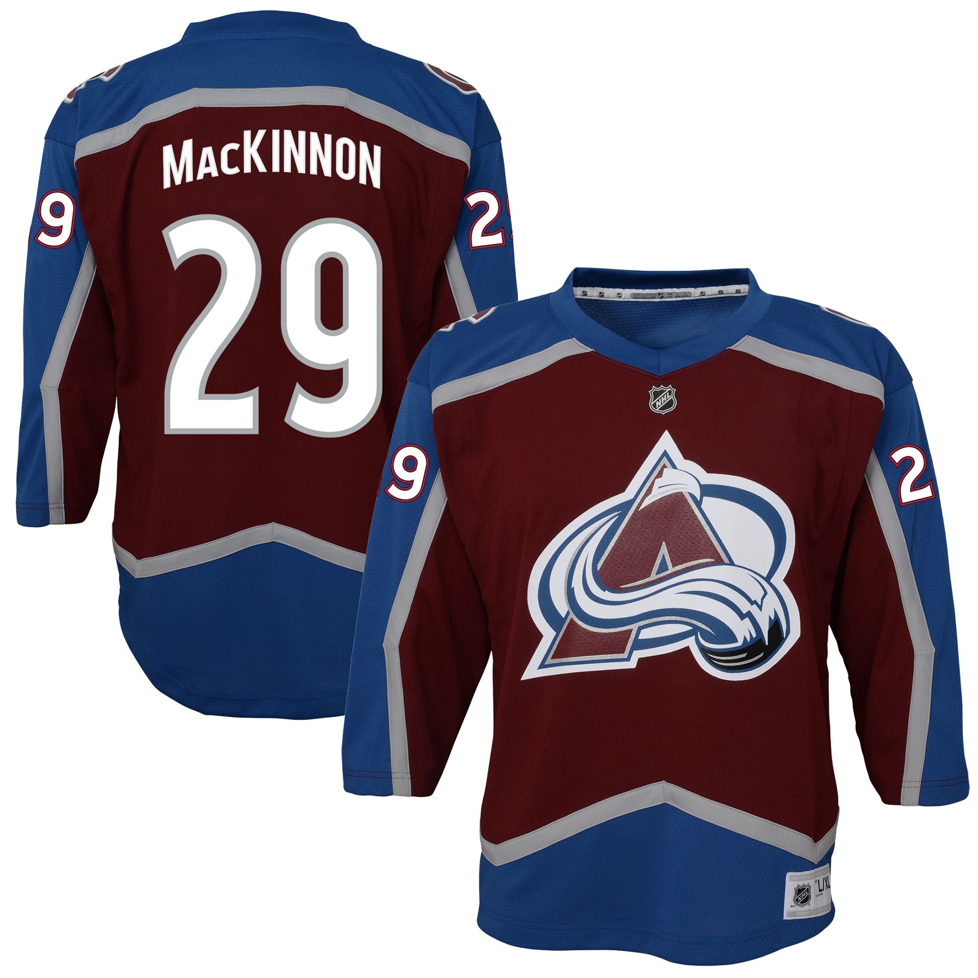 colorado avalanche replica home jersey – nathan mackinnon – youth – Vancouver Canucks Jerseys and Headwear Collection