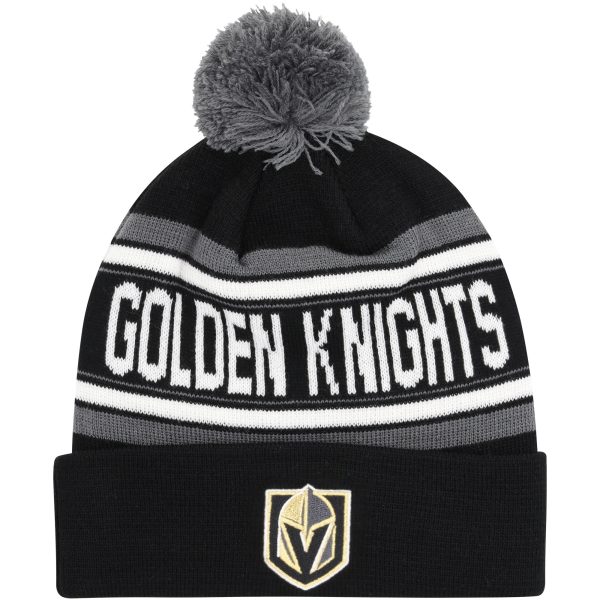 las vegas golden knights wordmark pom knit hat – youth – Vancouver Canucks Jerseys and Headwear Collection