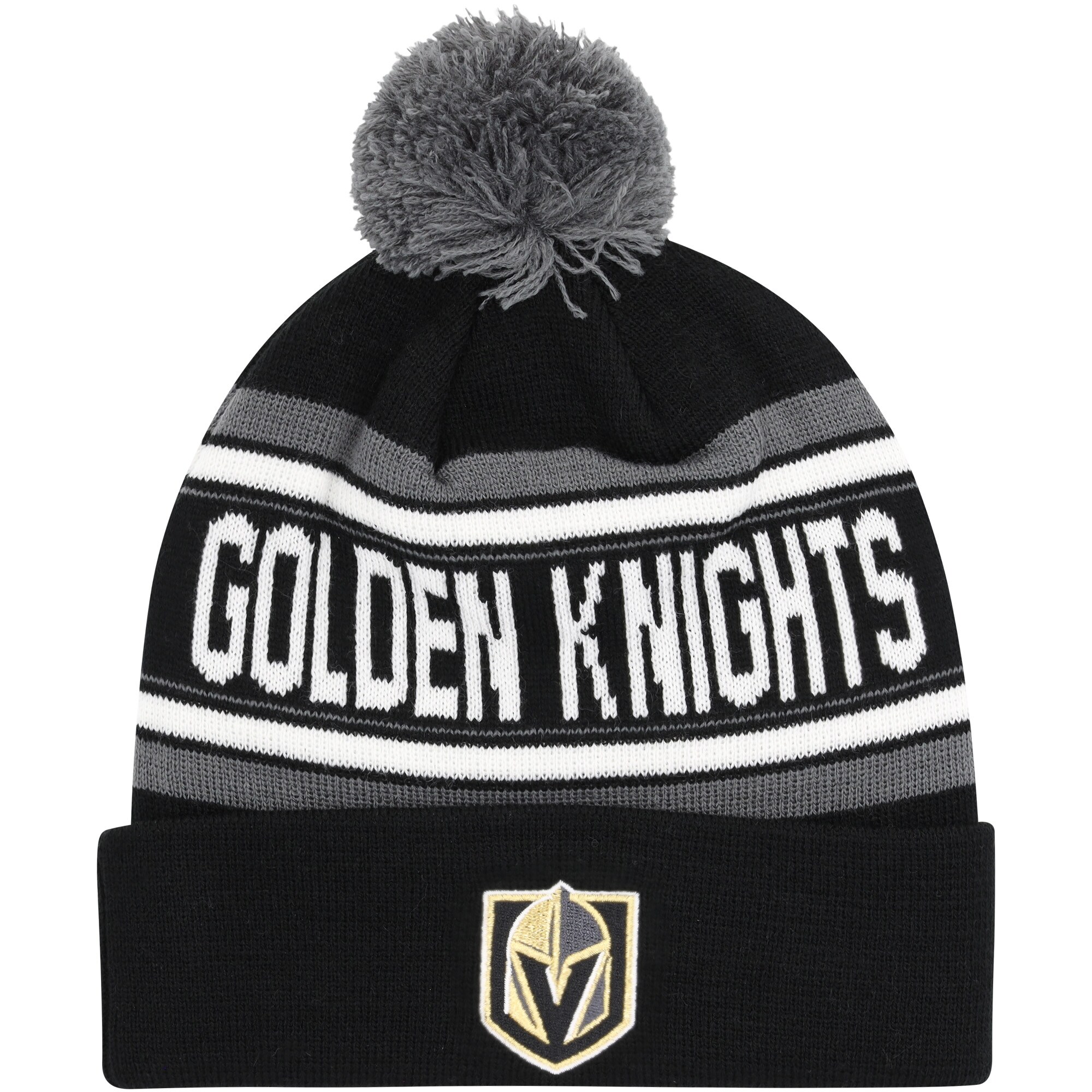 las vegas golden knights wordmark pom knit hat – youth – Vancouver Canucks Jerseys and Headwear Collection