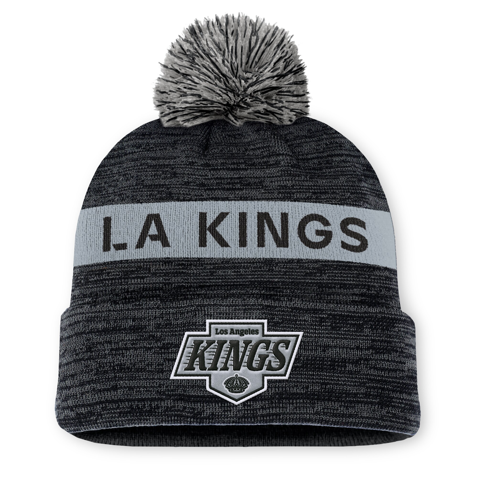 los angeles kings authentic pro rink beanie cuff with pom – Vancouver Canucks Jerseys and Headwear Collection