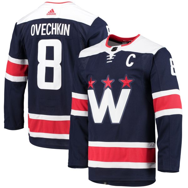 men8217s adidas alexander ovechkin navy washington capitals alternate captain patch primegreen authentic pro player jersey – Vancouver Canucks Jerseys and Headwear Collection