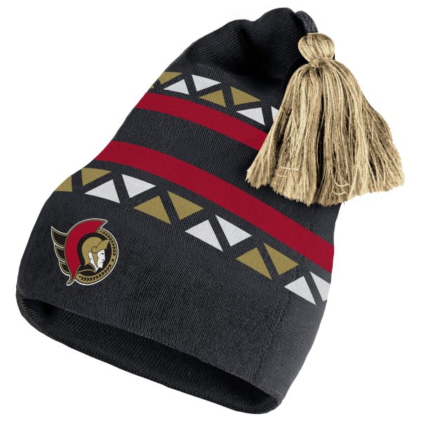 men8217s adidas black ottawa senators reverse retro 2.0 pom cuffed knit hat – Vancouver Canucks Jerseys and Headwear Collection