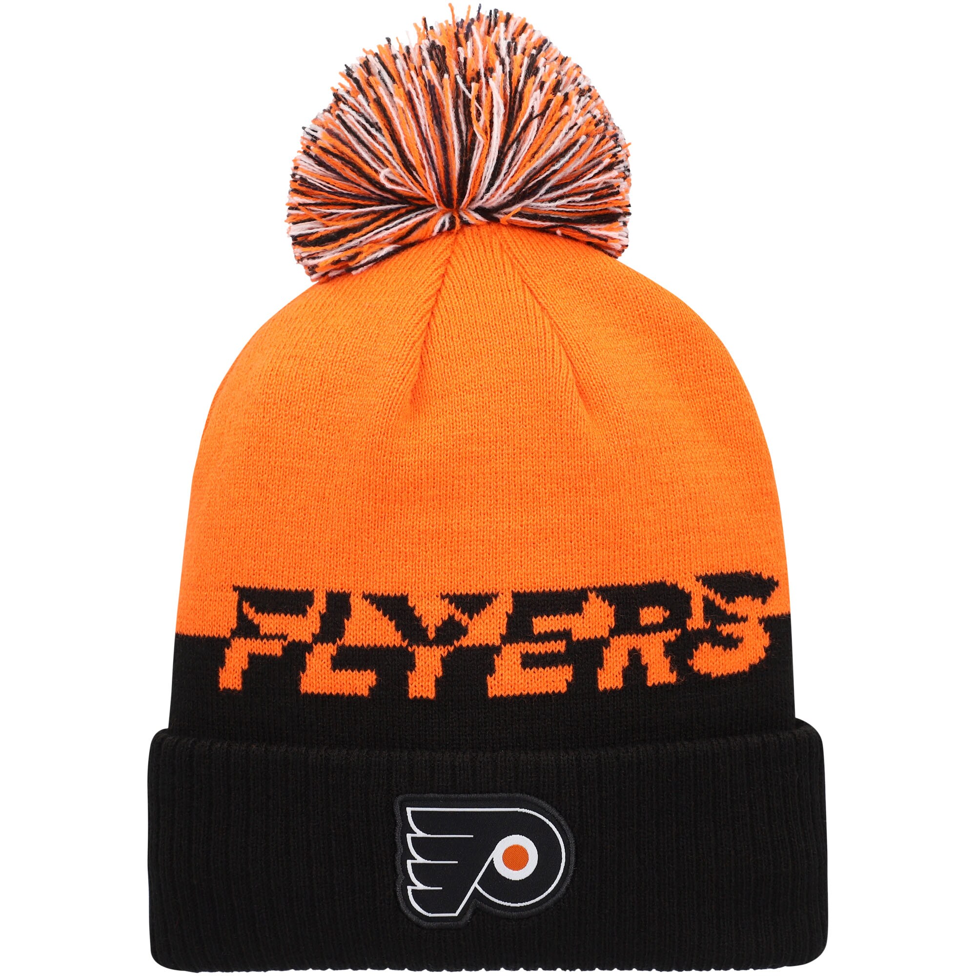 men8217s adidas orangeblack philadelphia flyers cold.rdy cuffed knit hat with pom – Vancouver Canucks Jerseys and Headwear Collection