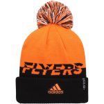 men8217s adidas orangeblack philadelphia flyers cold.rdy cuffed knit hat with pom – Vancouver Canucks Jerseys and Headwear Collection