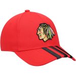 men8217s adidas red chicago blackhawks locker room three stripe adjustable hat – Vancouver Canucks Jerseys and Headwear Collection