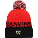men8217s adidas redblack chicago blackhawks cold.rdy cuffed knit hat with pom – Vancouver Canucks Jerseys and Headwear Collection