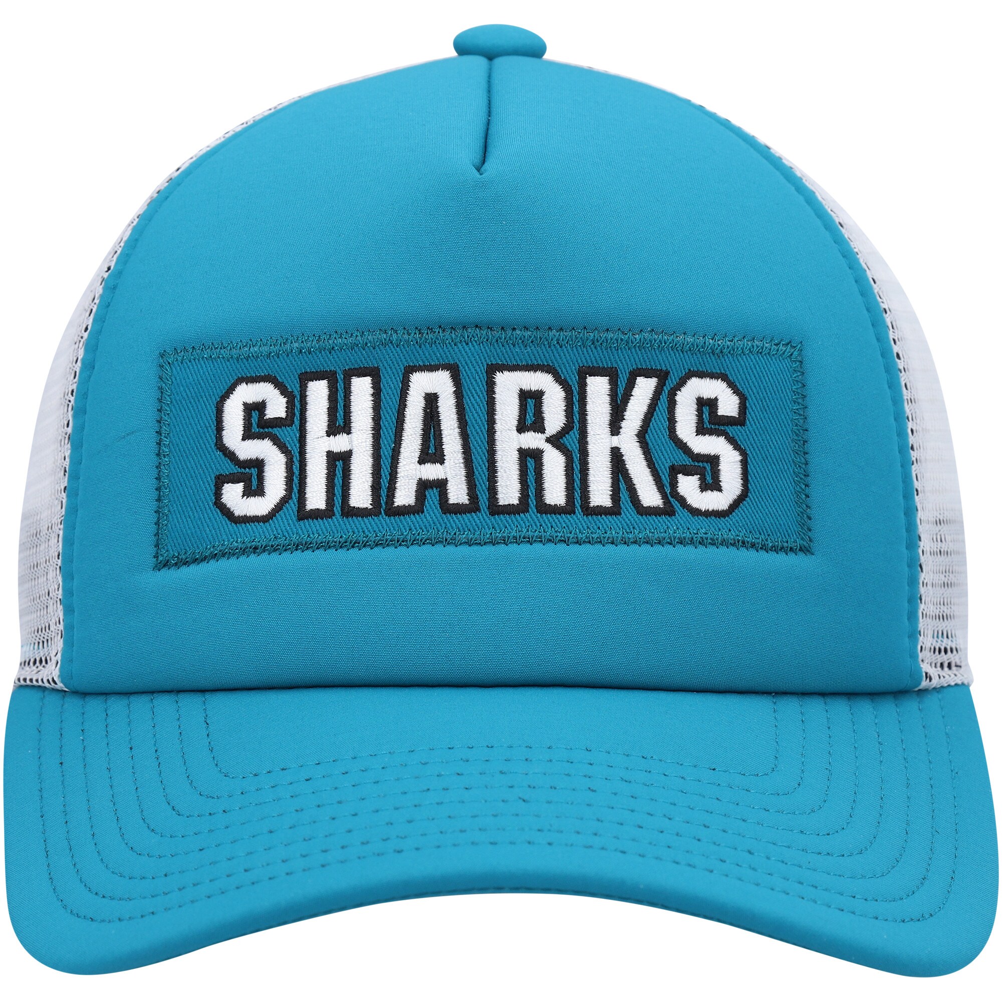 men8217s adidas tealwhite san jose sharks team plate trucker snapback hat – Vancouver Canucks Jerseys and Headwear Collection