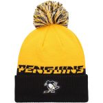 men8217s adidas yellowblack pittsburgh penguins cold.rdy cuffed knit hat with pom – Vancouver Canucks Jerseys and Headwear Collection