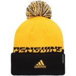 men8217s adidas yellowblack pittsburgh penguins cold.rdy cuffed knit hat with pom – Vancouver Canucks Jerseys and Headwear Collection