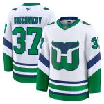 men8217s fanatics andrei svechnikov white carolina hurricanes throwback premium jersey – Vancouver Canucks Jerseys and Headwear Collection