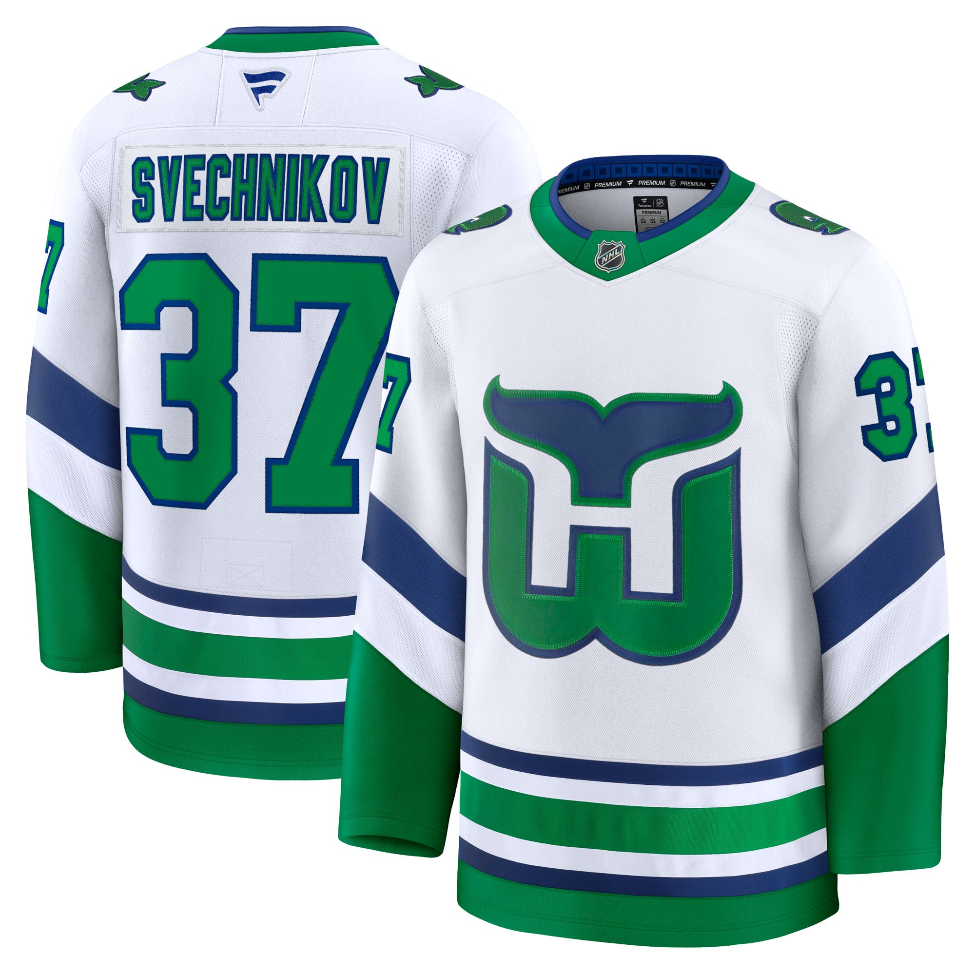 men8217s fanatics andrei svechnikov white carolina hurricanes throwback premium jersey – Vancouver Canucks Jerseys and Headwear Collection