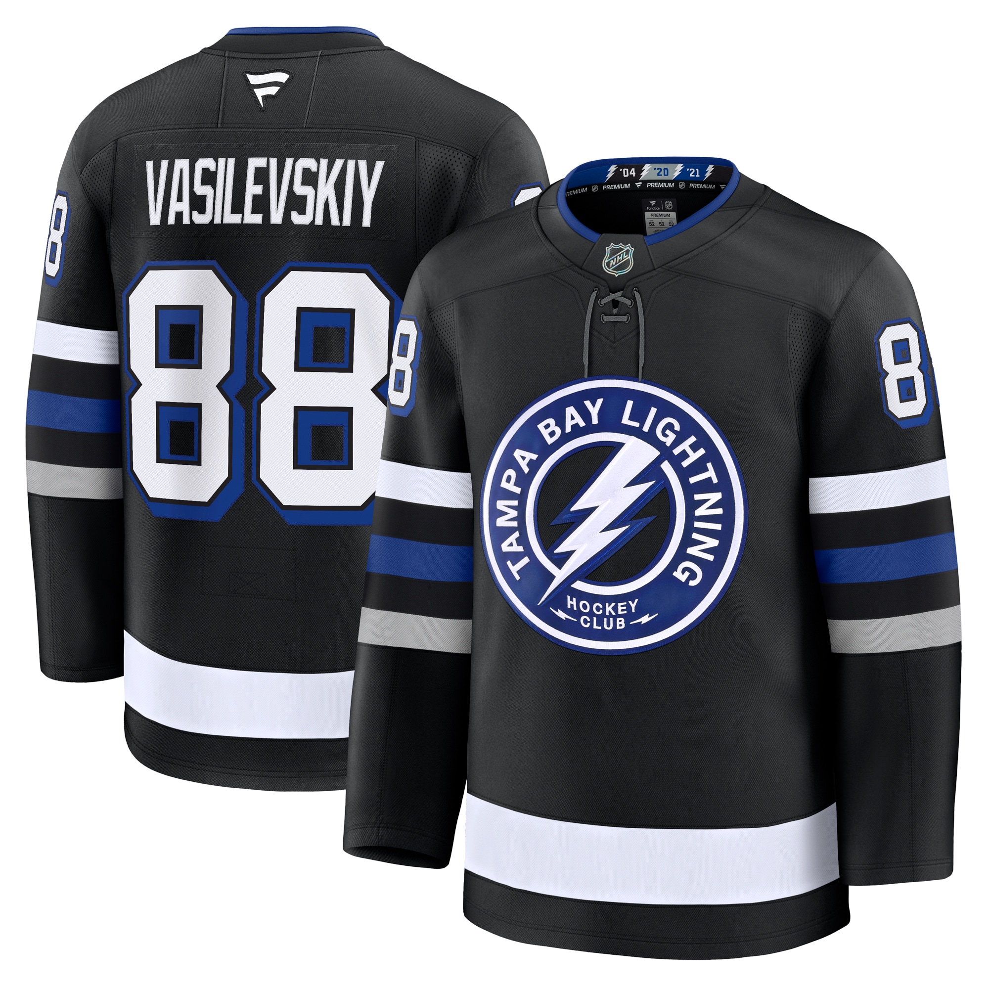 men8217s fanatics andrei vasilevskiy black tampa bay lightning alternate premium jersey – Vancouver Canucks Jerseys and Headwear Collection