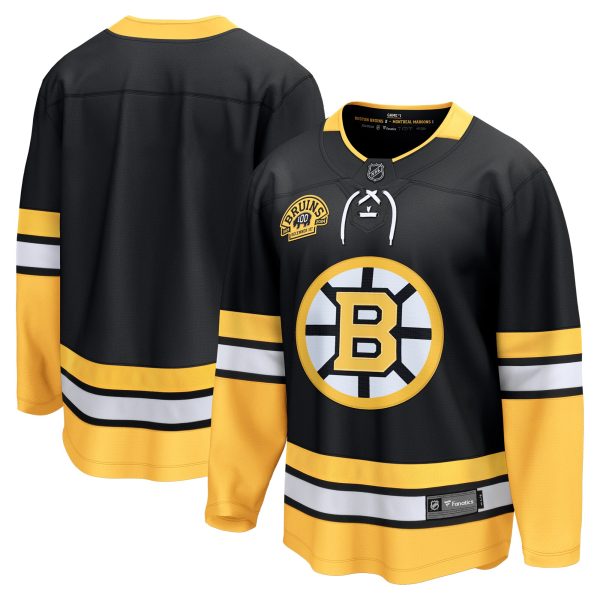 men8217s fanatics black boston bruins 100th anniversary premier breakaway jersey – Vancouver Canucks Jerseys and Headwear Collection