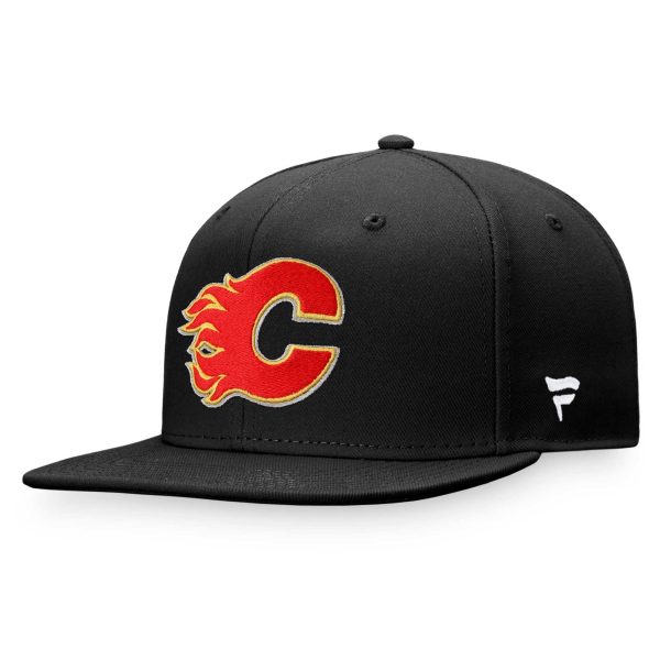 men8217s fanatics black calgary flames core primary logo fitted hat – Vancouver Canucks Jerseys and Headwear Collection