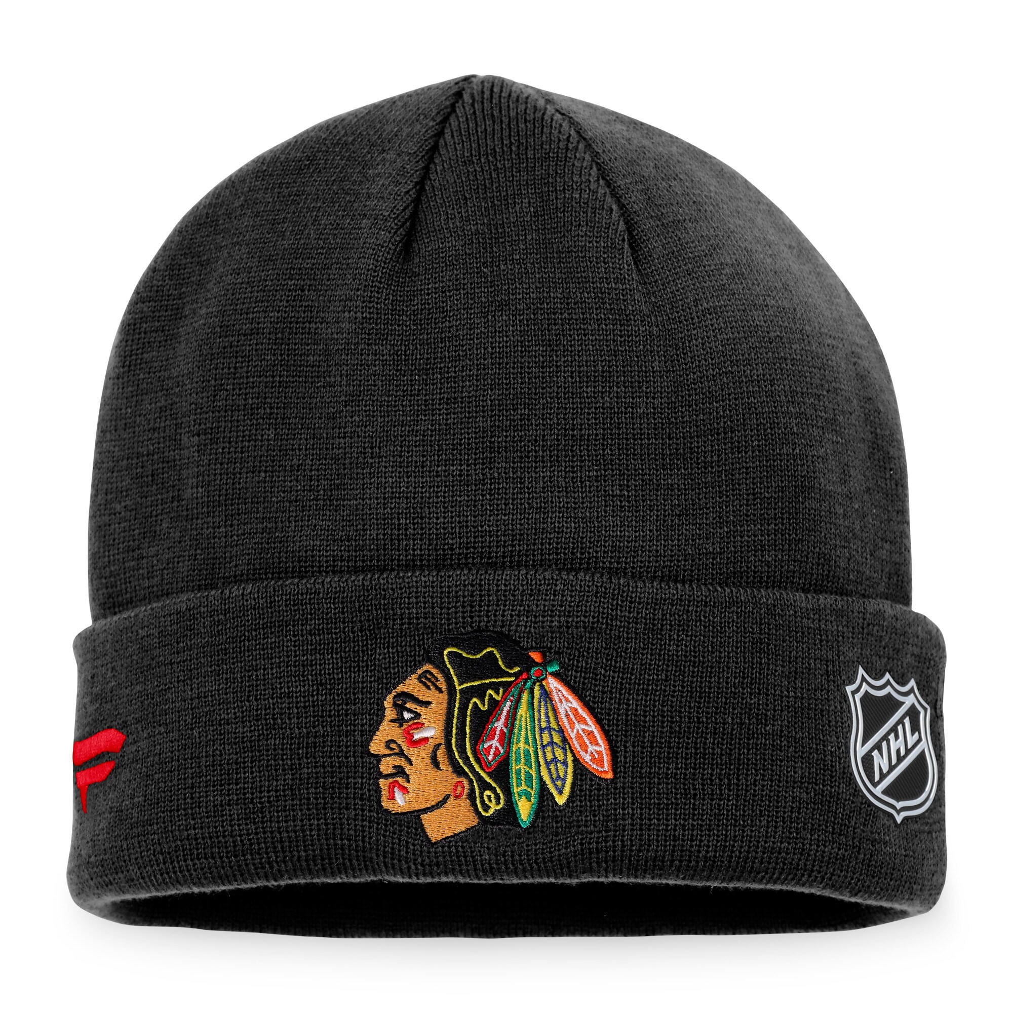 men8217s fanatics black chicago blackhawks authentic pro rink cuffed knit hat – Vancouver Canucks Jerseys and Headwear Collection