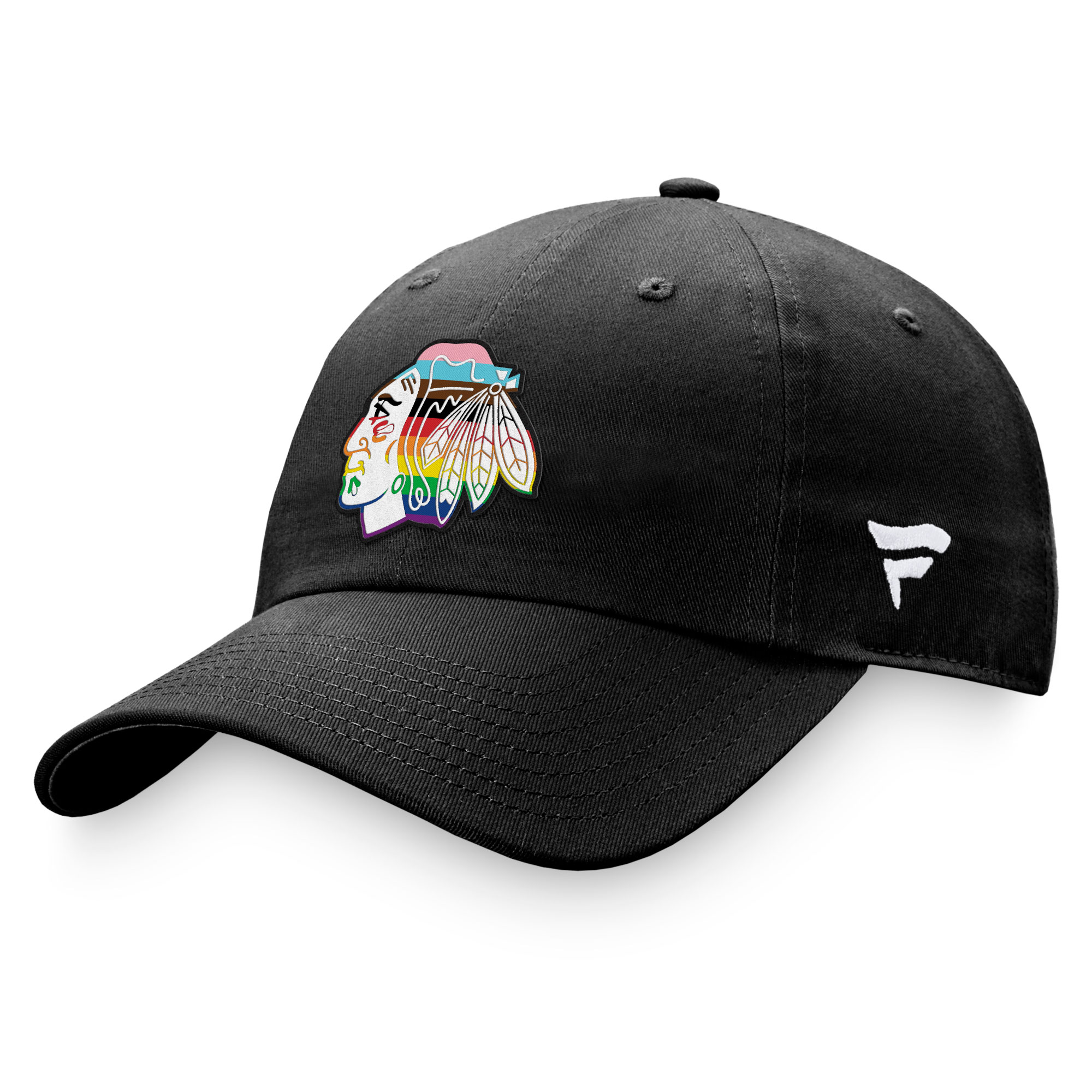 men8217s fanatics black chicago blackhawks team logo pride adjustable hat – Vancouver Canucks Jerseys and Headwear Collection