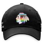 men8217s fanatics black chicago blackhawks team logo pride adjustable hat – Vancouver Canucks Jerseys and Headwear Collection