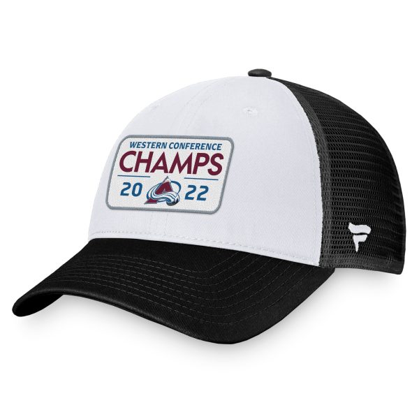 men8217s fanatics black colorado avalanche 2022 western conference champions locker room trucker adjustable hat – Vancouver Canucks Jerseys and Headwear Collection