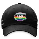 men8217s fanatics black montreal canadiens team logo pride adjustable hat – Vancouver Canucks Jerseys and Headwear Collection