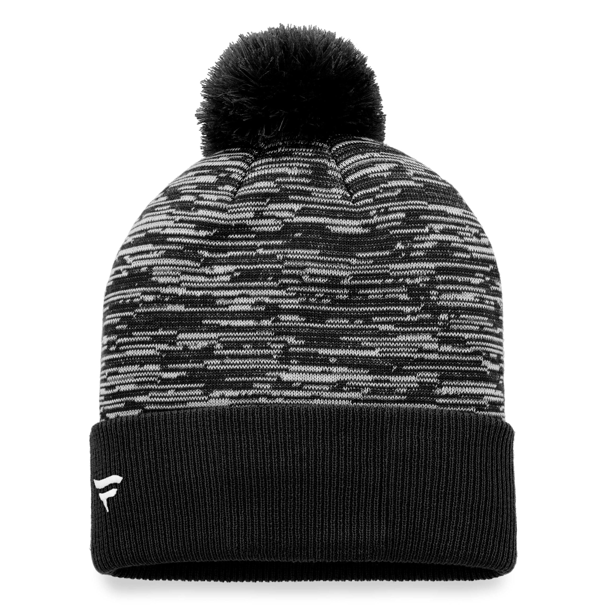men8217s fanatics black philadelphia flyers defender cuffed knit hat with pom – Vancouver Canucks Jerseys and Headwear Collection