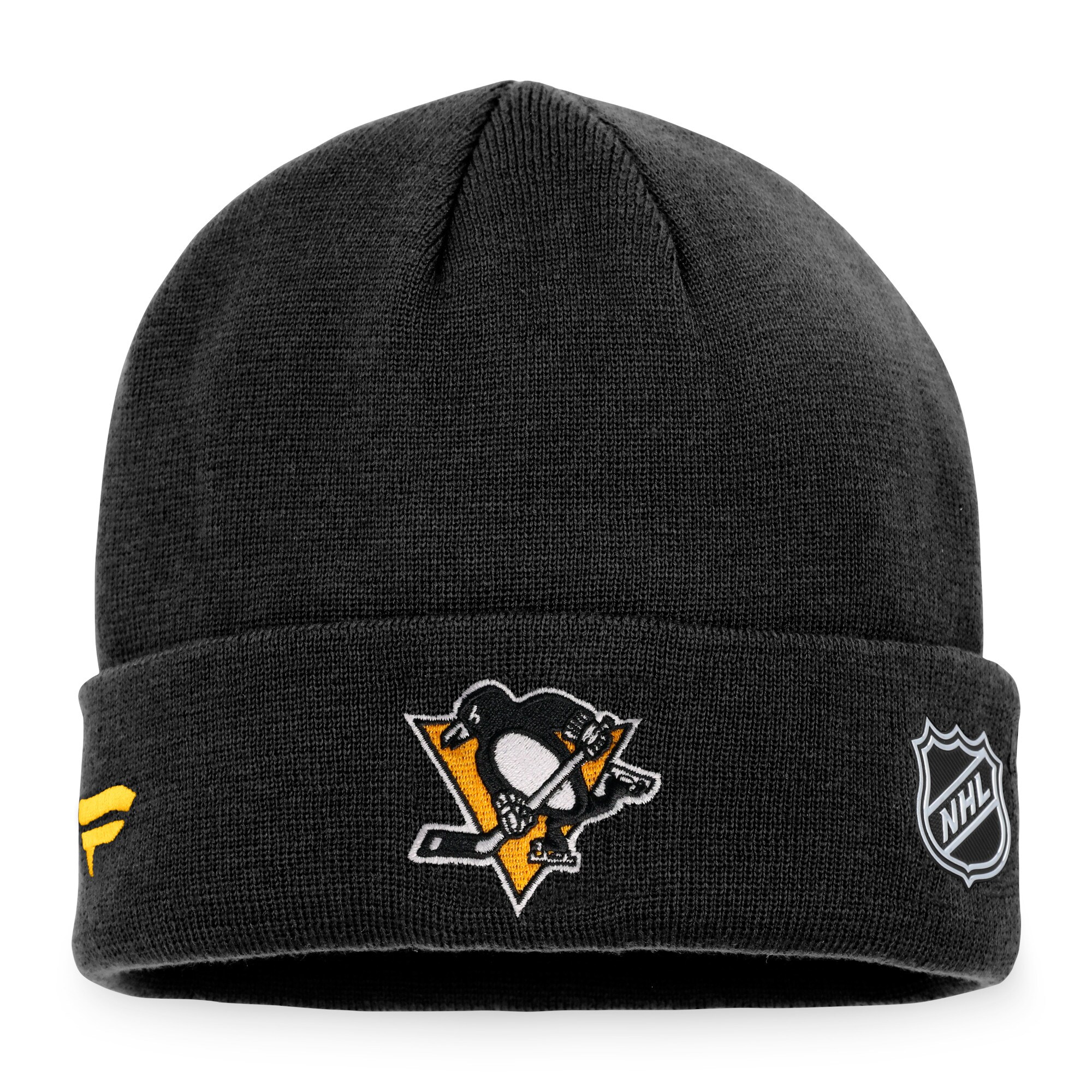 men8217s fanatics black pittsburgh penguins authentic pro rink cuffed knit hat – Vancouver Canucks Jerseys and Headwear Collection