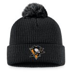 men8217s fanatics black pittsburgh penguins core primary logo cuffed knit hat with pom – Vancouver Canucks Jerseys and Headwear Collection