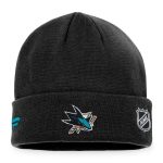 men8217s fanatics black san jose sharks authentic pro rink cuffed knit hat – Vancouver Canucks Jerseys and Headwear Collection