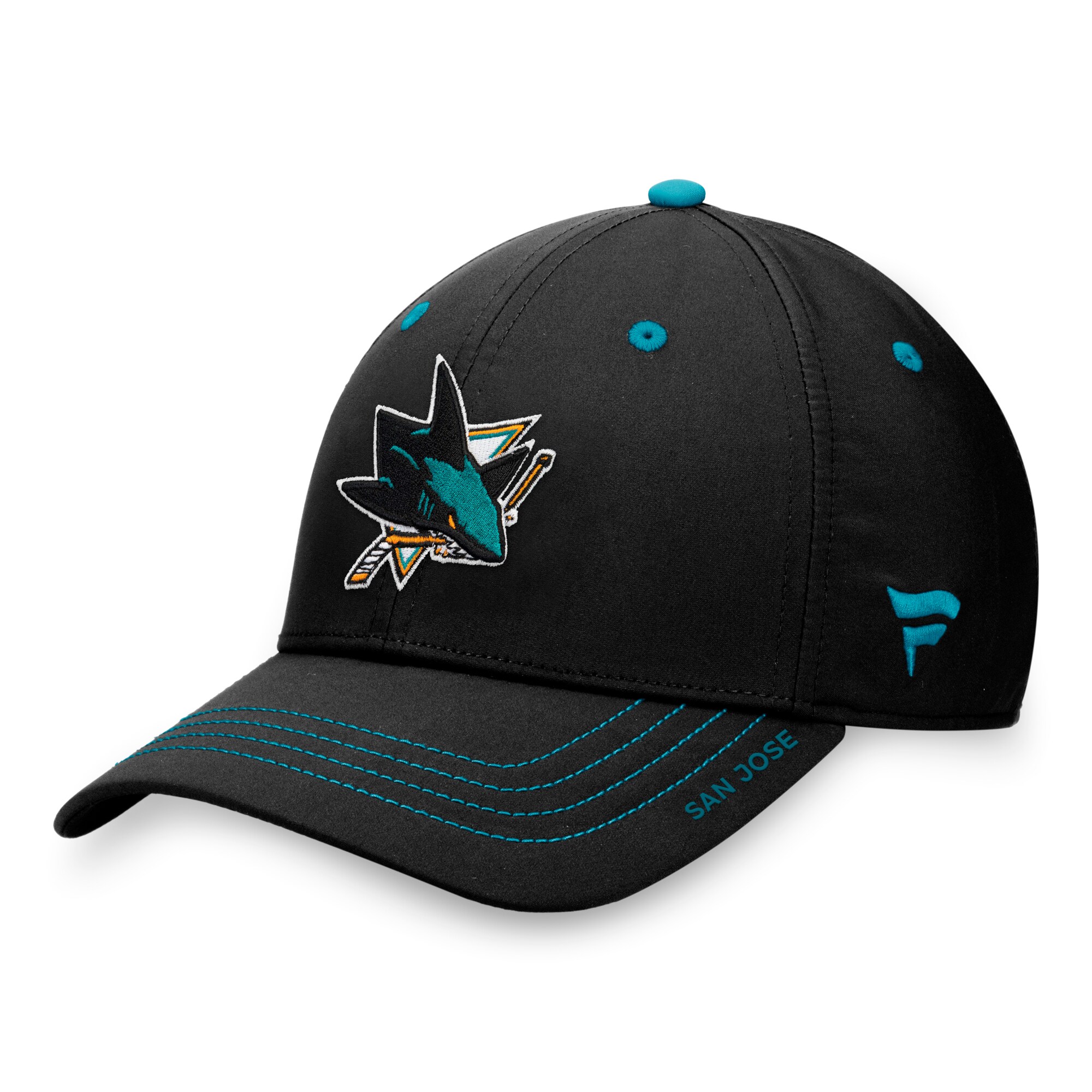 men8217s fanatics black san jose sharks authentic pro rink flex hat – Vancouver Canucks Jerseys and Headwear Collection