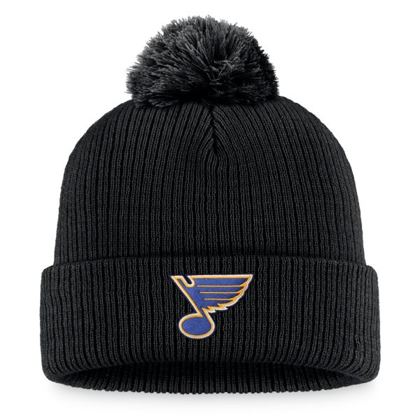 men8217s fanatics black st. louis blues cuffed knit hat with pom – Vancouver Canucks Jerseys and Headwear Collection