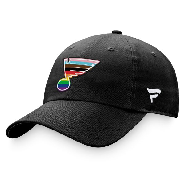 men8217s fanatics black st. louis blues team logo pride adjustable hat – Vancouver Canucks Jerseys and Headwear Collection