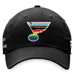 men8217s fanatics black st. louis blues team logo pride adjustable hat – Vancouver Canucks Jerseys and Headwear Collection