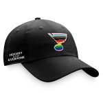 men8217s fanatics black st. louis blues team logo pride adjustable hat – Vancouver Canucks Jerseys and Headwear Collection