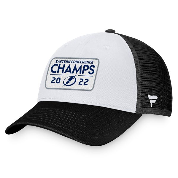 men8217s fanatics black tampa bay lightning 2022 eastern conference champions locker room trucker adjustable hat – Vancouver Canucks Jerseys and Headwear Collection