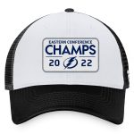 men8217s fanatics black tampa bay lightning 2022 eastern conference champions locker room trucker adjustable hat – Vancouver Canucks Jerseys and Headwear Collection