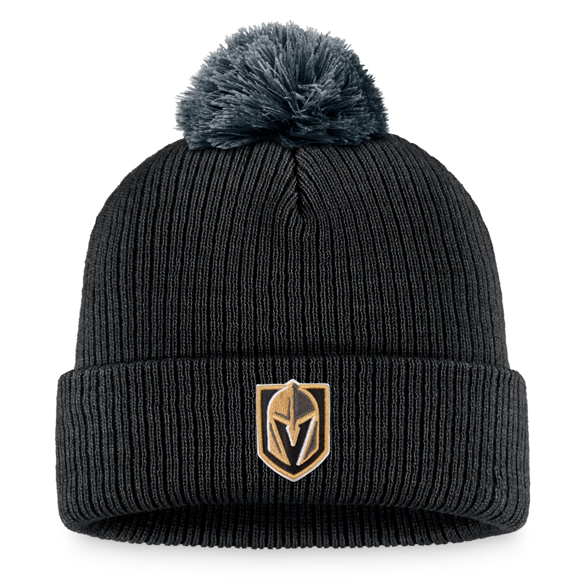 men8217s fanatics black vegas golden knights team cuffed knit hat with pom – Vancouver Canucks Jerseys and Headwear Collection